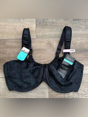 Bali Minimizer Underwire Bra - Black